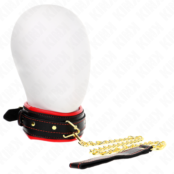 KINK - COLAR COM ESPONJA ALÃA DE IMITAÃÃO DE COURO MODELO 2 AJUSTÃVEL 37-54 CM X 3 CM - Image 2