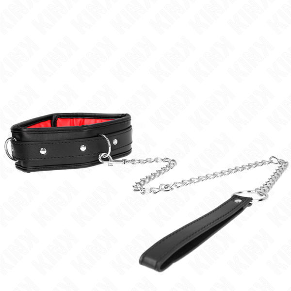 KINK - COLAR COM ESPONJA ALÃA DE IMITAÃÃO DE COURO MODELO 3 AJUSTÃVEL 37-54 CM X 3 CM - Image 2
