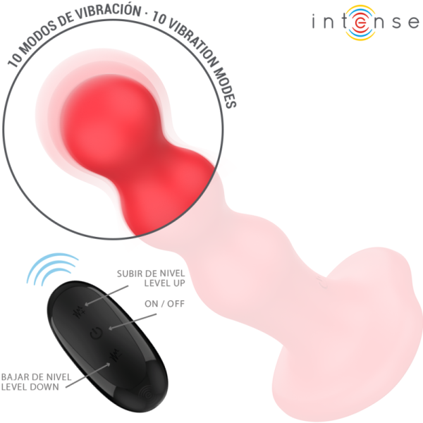 INTENSE - CODY VIBRADOR COM VENTOSA VERMELHO CONTROLE REMOTO - Image 3