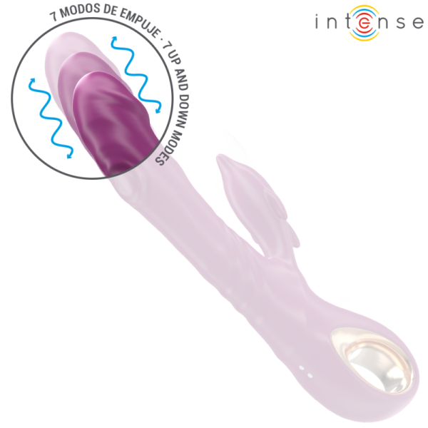 INTENSE - HALLE VIBRADOR MULTIFUNCIONAL COM LÃNGUA ESTIMULANTE DE GOLFINHOS ROXO - Image 3