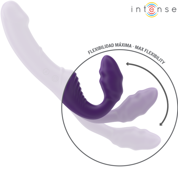 INTENSE - JILL VIBRADOR DUPLO 20 CM ROXO CONTROLE REMOTO - Image 5