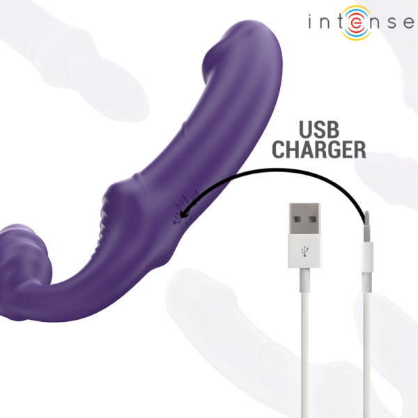INTENSE - JILL VIBRADOR DUPLO 20 CM ROXO CONTROLE REMOTO - Image 6