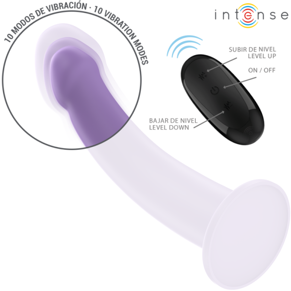 INTENSE - EDDIE VIBRADOR 17,5 CM 10 VIBRAÃÃES ROXO CONTROLE REMOTO - Image 3