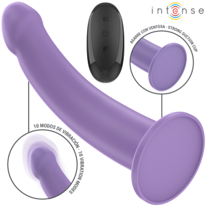 INTENSE - EDDIE VIBRADOR 17,5 CM 10 VIBRAÃÃES ROXO CONTROLE REMOTO