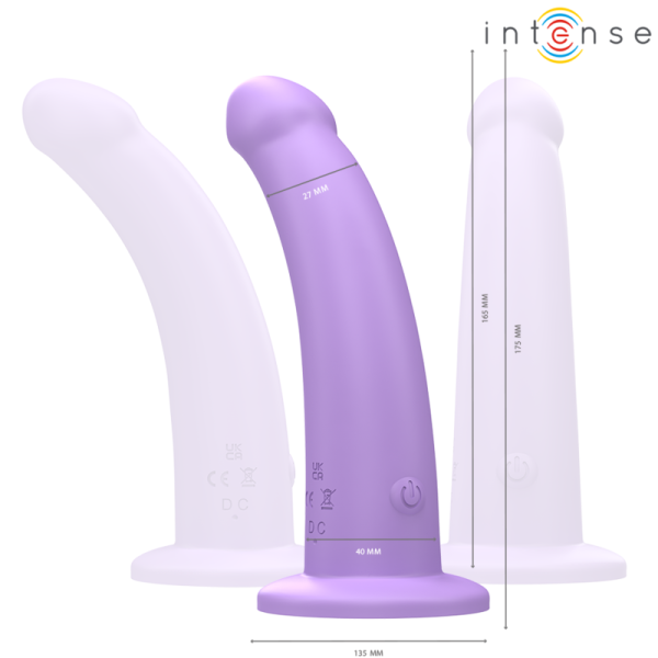 INTENSE - EDDIE VIBRADOR 17,5 CM 10 VIBRAÃÃES ROXO CONTROLE REMOTO - Image 2