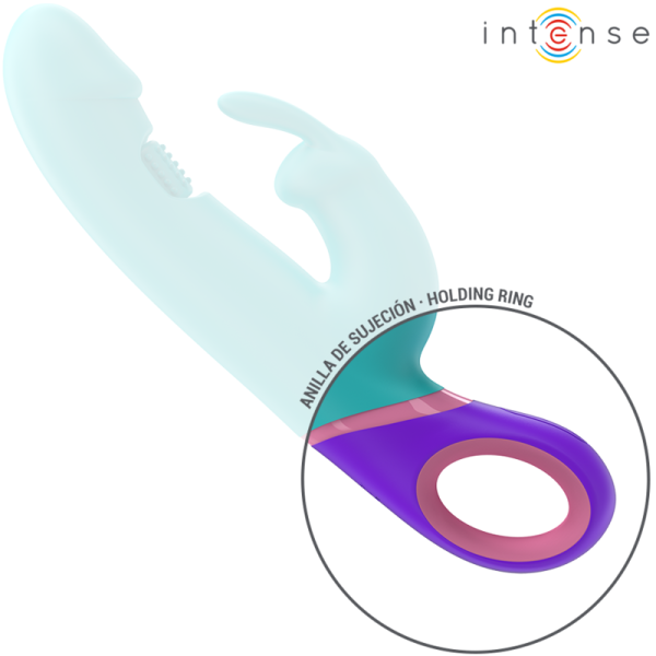 INTENSE - MONICA RABBIT VIBRADOR COM ESTIMULADOR G-SPOT ROTATIVO AZUL - Image 5