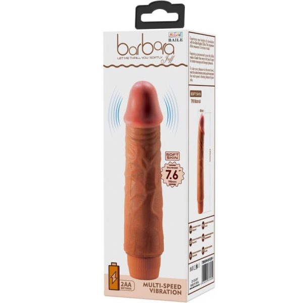 BAILE - JEFF VIBRADOR REALISTA 19,5 CM MULATO - Image 6