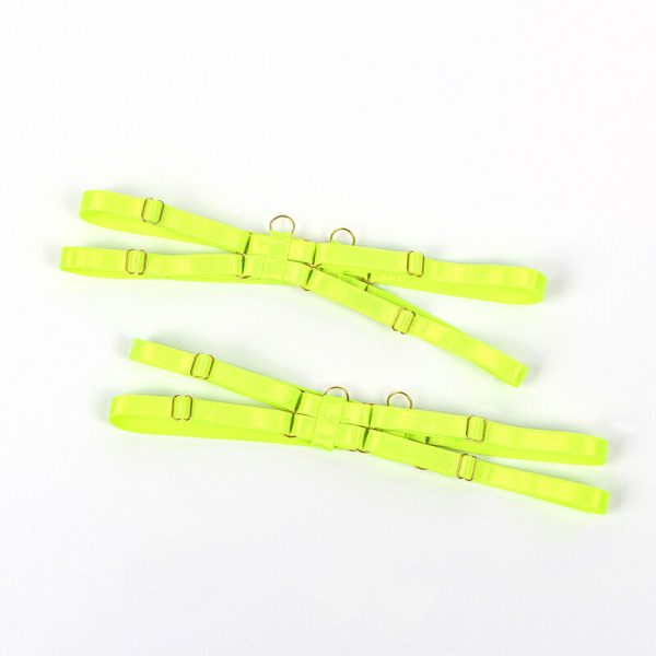 SUBBLIME - 955274 CONJUNTO DE SUTIÃ COM COLAR E DETALHES NAS PERNAS VERDE FLUORESCENTE S/M - Image 9