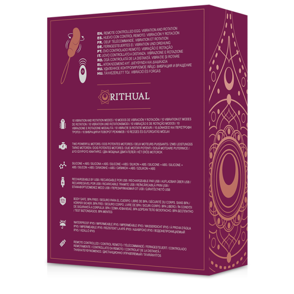 RITHUAL- ESHA OVO ROTAÇÃO DE CONTROLE REMOTO + SISTEMA DE VIBRAÇÃO - Image 7