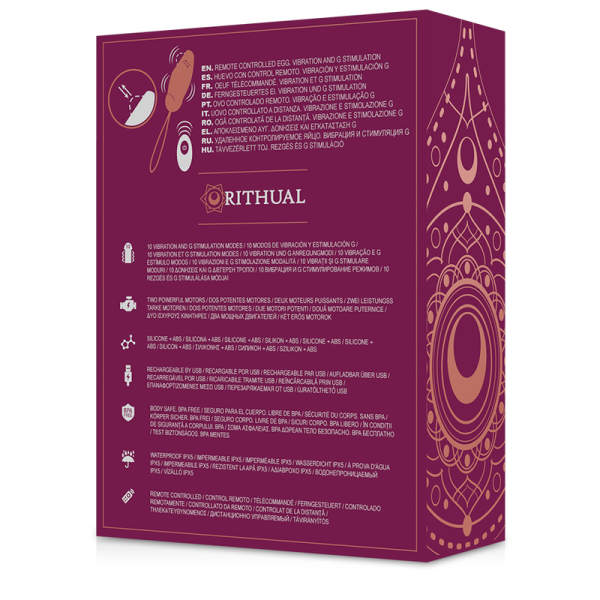RITHUAL-  PRIYA OVO CONTROLE REMOTO G-SPOT + VIBRAÇÃO - Image 7