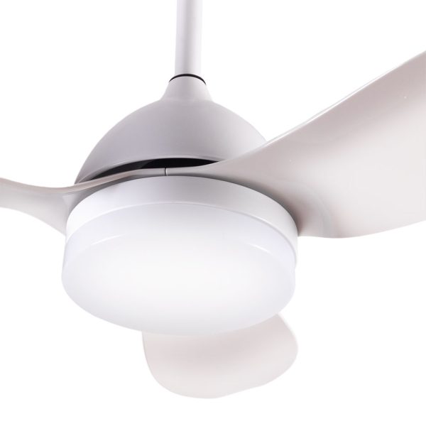 Fã De Teto 48W 4.800Lm Iluminação Led 5 Velocidades Controle Controlo Remoto 50.000H Rotação reversimvel (verão/inverno) - Image 4