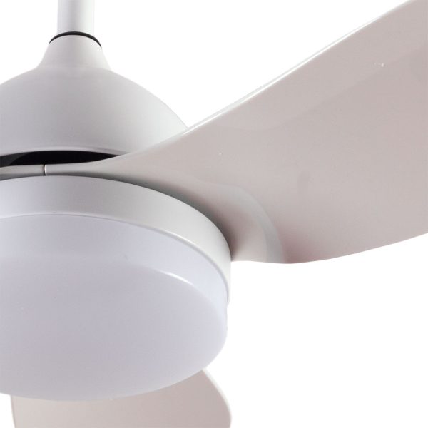 Fã De Teto 48W 4.800Lm Iluminação Led 5 Velocidades Controle Controlo Remoto 50.000H Rotação reversimvel (verão/inverno) - Image 7