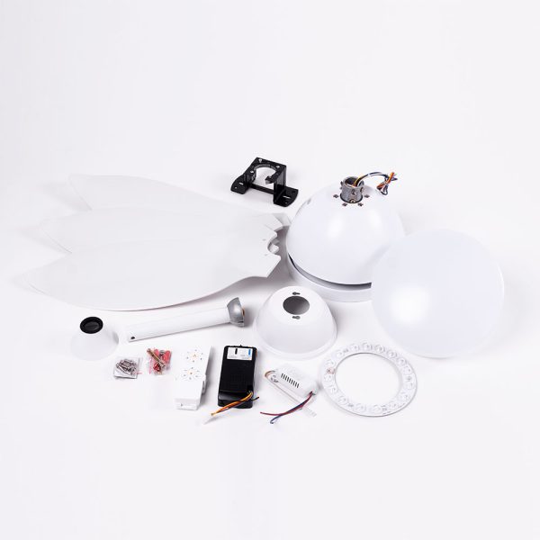 Fã De Teto 48W 4.800Lm Iluminação Led 5 Velocidades Controle Controlo Remoto 50.000H Rotação reversimvel (verão/inverno) - Image 10