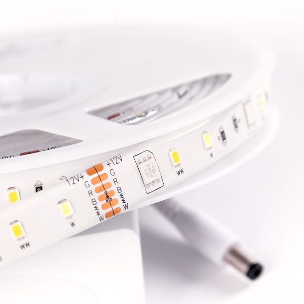 Tira LED de 72 Leds Digital Wifi 12Vdc Rgb+Cw+Ww Ip65 Controle Controlo Remoto Compatível Tuya 40.000H [Tywpc6-25T5] - Image 3