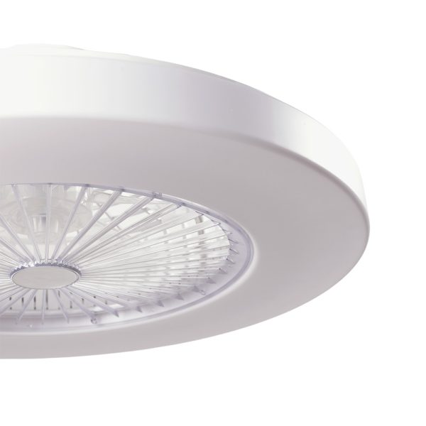 Fã de Teto 40W 2000Lm Iluminação LED Cct Variável Controle Controlo Remoto 50.000H - Branco[Ho-Ledfan-08-W] - Image 5