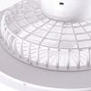 Fã de Teto 40W 2000Lm Iluminação LED Cct Variável Controle Controlo Remoto 50.000H - Branco[Ho-Ledfan-08-W] - Image 6