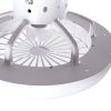 Fã de Teto 36W 1800Lm Iluminação LED Cct Variável Controle Controlo Remoto 50.000H - Branco[Ho-Ledfan-13-W] - Image 5