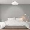 Fã de Teto 36W 1800Lm Iluminação LED Cct Variável Controle Controlo Remoto 50.000H - Branco[Ho-Ledfan-13-W]