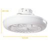 Fã de Teto 36W 1800Lm Iluminação LED Cct Variável Controle Controlo Remoto 50.000H - Branco[Ho-Ledfan-13-W] - Image 2