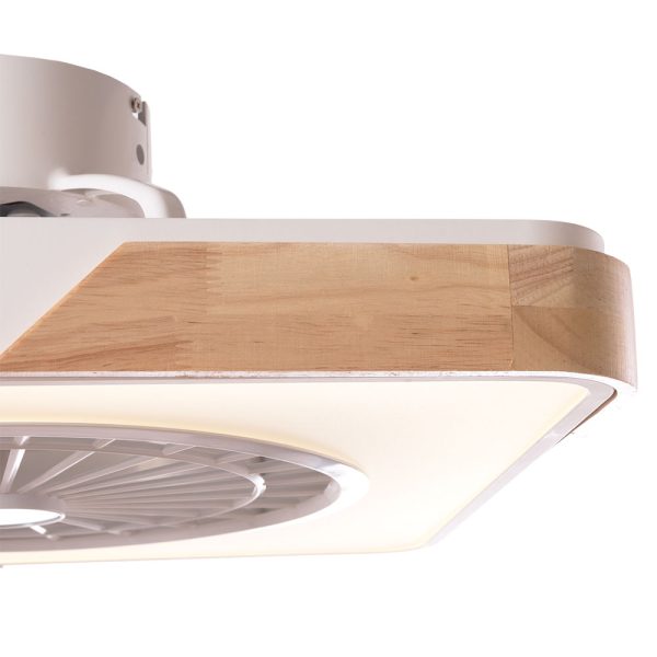 Ventilador de teto 36W 1800Lm Variável CCT LED Iluminação Controle Remoto 50.000H - Branco [HO-LEDFAN-29-W] - Image 4