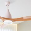 Ventilador de Teto 15W 1.050Lm CCT Variável Iluminação LED 6 Velocidades Controle Remoto Rotação Reversível (Verão/Inverno)