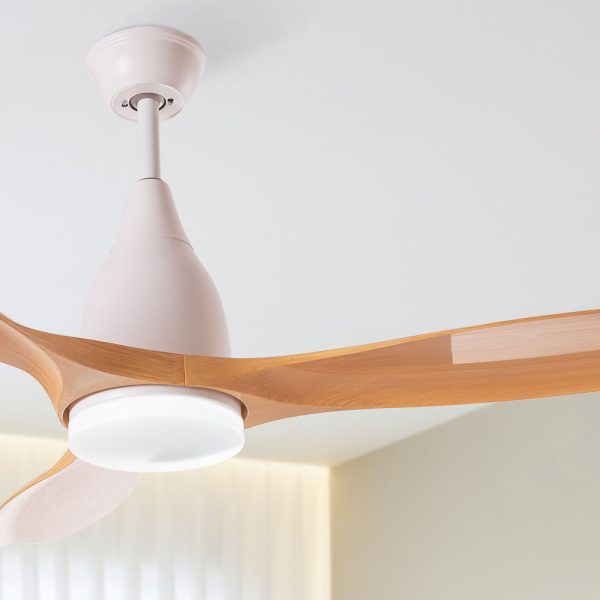 Ventilador de Teto 15W 1.050Lm CCT Variável Iluminação LED 6 Velocidades Controle Remoto Rotação Reversível (Verão/Inverno)