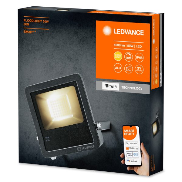 Ledvance Foco Projetor LED "Smart" 50W 4000Lm 3000K 100º IP65 Regulável - Image 2