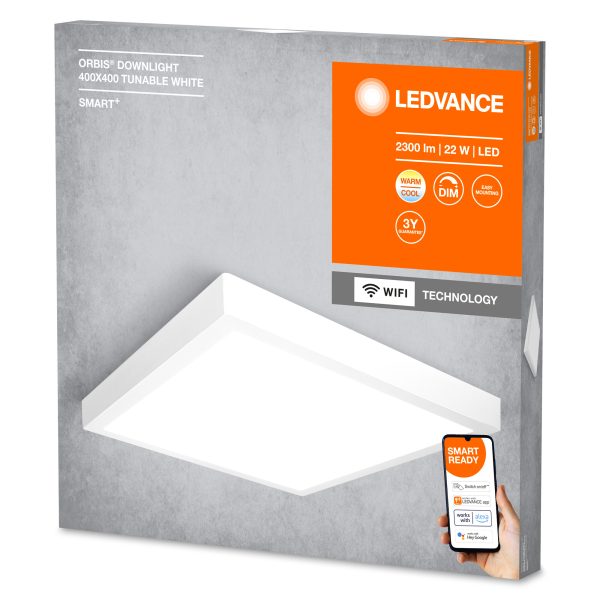 Ledvance Plafon LED "Smart" 22W 1800Lm 3000…6500K 110º IP20 Regulável - Image 2