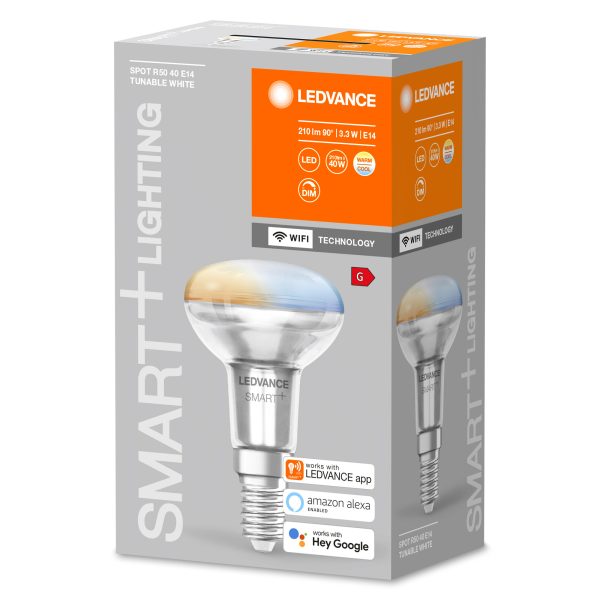 Lâmpada LED Ledvance "SMART" E14 3,3W 210Lm 2700…6500K 45º Regulável - Image 2