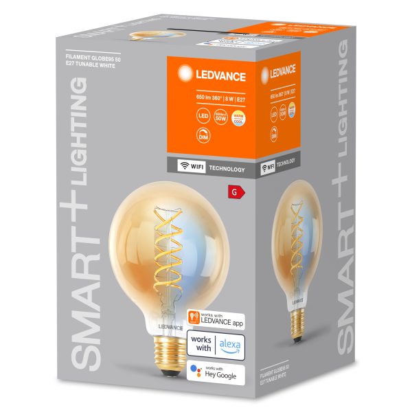 Lâmpada LED Ledvance "SMART" E27 8W 600Lm 2200…5000K 320º IP20 Regulável - Image 2