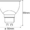 Lâmpada LED Ledvance "SMART" GU10 4,9W 350Lm 2700…6500K 45º IP20 Regulável - Image 3