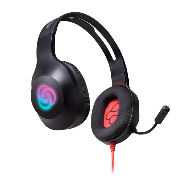 FR-TEC Auriculares Gaming Typhoon - Auricular Ligero y Comodo - Altavoz de 40mm - Conexion Jack 3.5mm y USB 2.0 - Color Negro