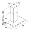 CAMPANA DECOR.CATA BETA 600 INOX PIRAM.60CM 850m/h 02050305 - Image 2