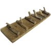 Bengaleiro de parede madeira reciclada maciça 60x15 cm - Image 2