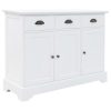 Aparador com 3 portas em MDF e madeira de pinho 105x35x77,5 cm