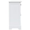 Aparador com 3 portas em MDF e madeira de pinho 105x35x77,5 cm - Image 3