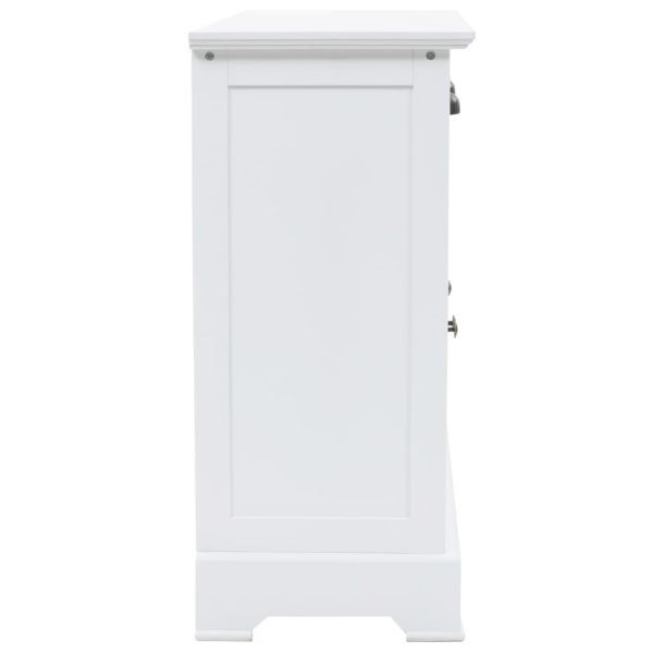 Aparador com 3 portas em MDF e madeira de pinho 105x35x77,5 cm - Image 3