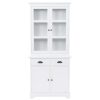 Aparador c/ 4 portas em MDF + madeira de pinho 80x40x180 cm - Image 2