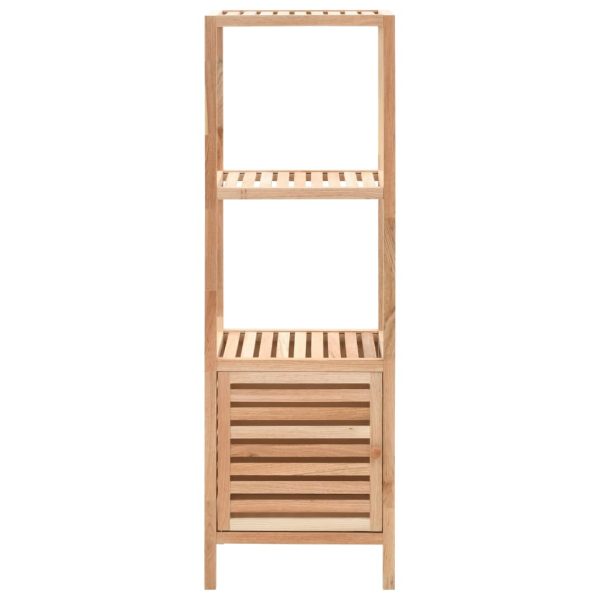 Armário de arrumação para WC nogueira maciça 39,5x35,5x123 cm - Image 3