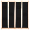 Divisória de quarto com 4 painéis 160x170x4 cm tecido preto - Image 2