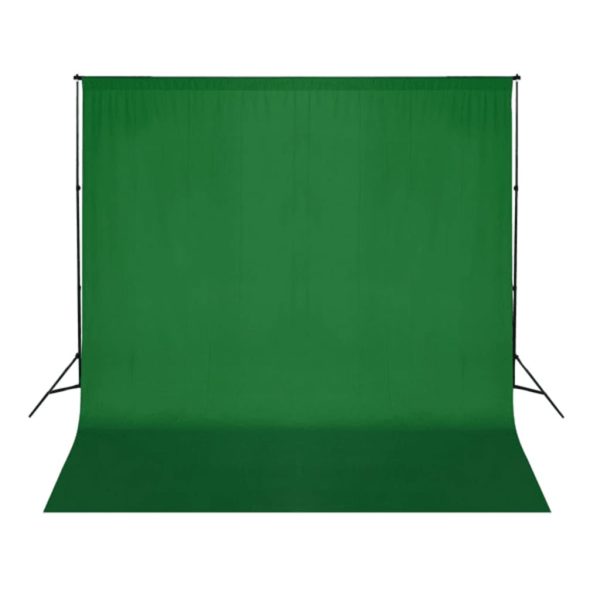 Fundo fotográfico em algodão verde 300x300 cm chroma key - Image 2