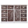 Aparador com 10 gavetas 113x30x79 cm madeira castanho - Image 2