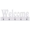 Cabide de parede WELCOME 74x29,5 cm branco - Image 2
