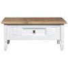 Mesa de centro Corona pinho mexicano 100x60x45 cm branco - Image 2