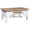 Mesa de centro Corona pinho mexicano 100x60x45 cm branco - Image 3