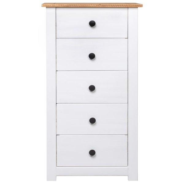 Aparador 46x40x89 cm pinho Panama branco - Image 3