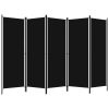 Divisão de quarto com 5 painéis 250x180 cm preto - Image 2