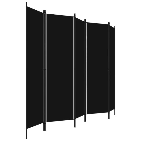 Divisão de quarto com 5 painéis 250x180 cm preto - Image 3
