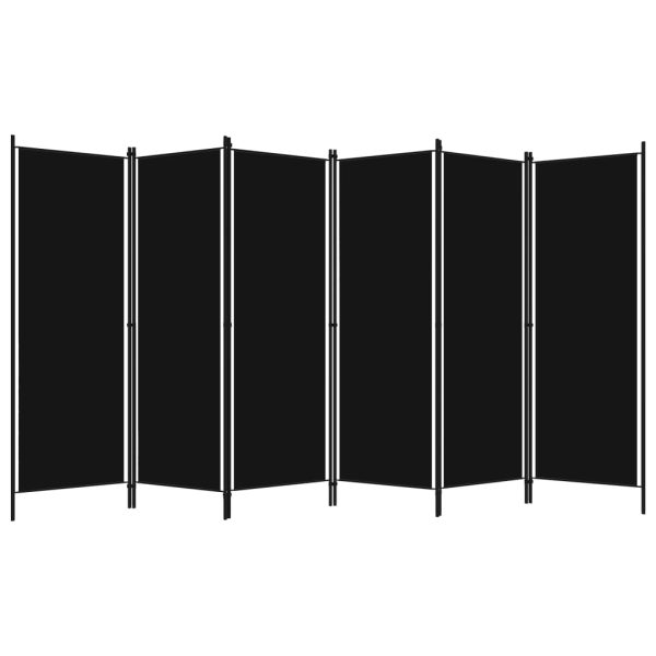 Divisória de quarto com 6 painéis 300x180 cm preto - Image 2