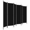 Divisória de quarto com 6 painéis 300x180 cm preto - Image 3